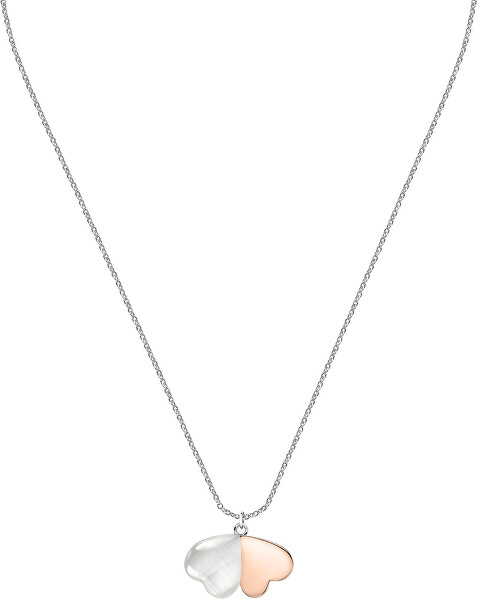 Romantický stříbrný náhrdelník s kočičím okem Cuore SASM05