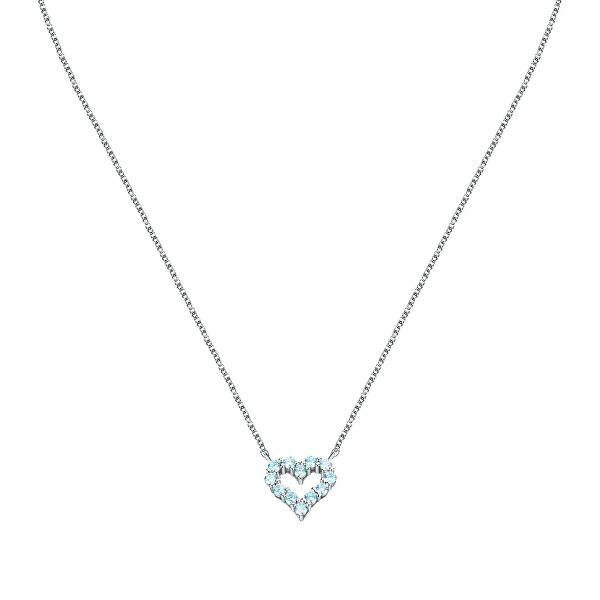 Pôvabný strieborný náhrdelník Srdiečko Tesori SAIW180