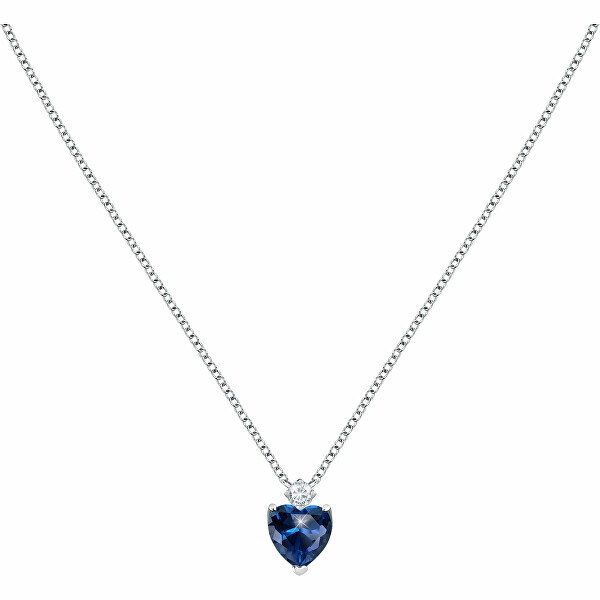 Romantický strieborný náhrdelník Srdce Tesori SAIW159