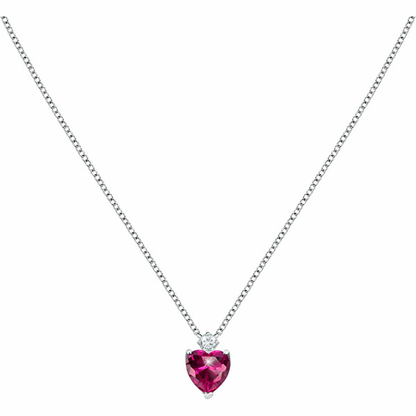 Romantický stříbrný náhrdelník Srdce Tesori SAIW161