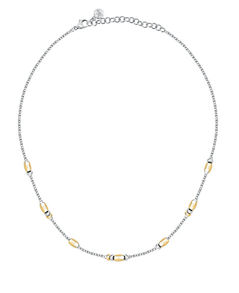 Slušivý bicolor náhrdelník s korálky Colori SAXQ04