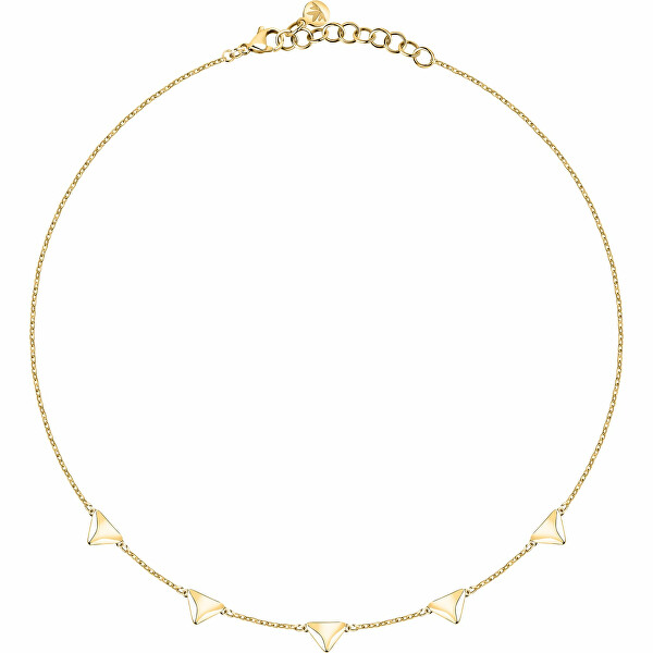 Elegante collana placcata in oro Trilliant SAWY09
