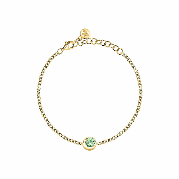 Bracciale decoroso placcato oro con peridoto Semipreziose SAXN13