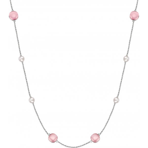 Strieborný náhrdelník s perlami Gemma Perla SATC01