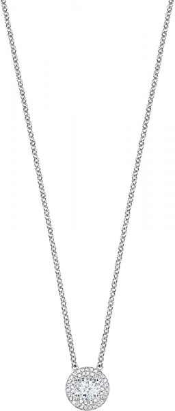 Strieborný náhrdelník s trblietavým príveskom Tesoro AIW64 (retiazka, prívesok)