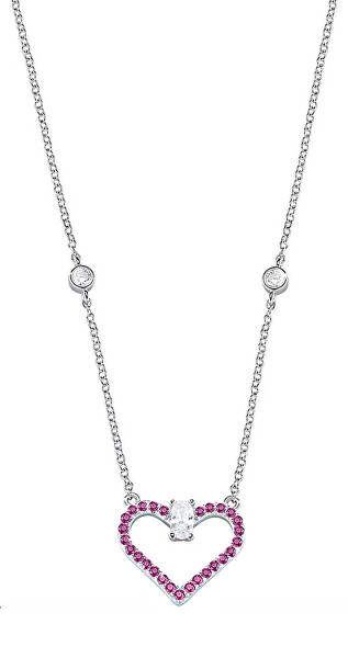 Strieborný náhrdelník so srdiečkom Cuori SAIV01