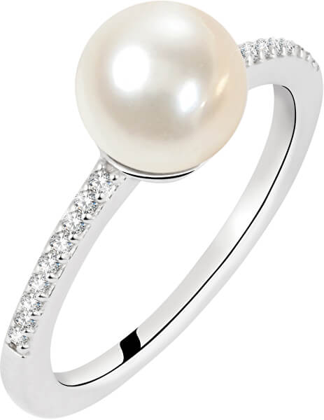 Stříbrný prsten s perlou Perla SANH070