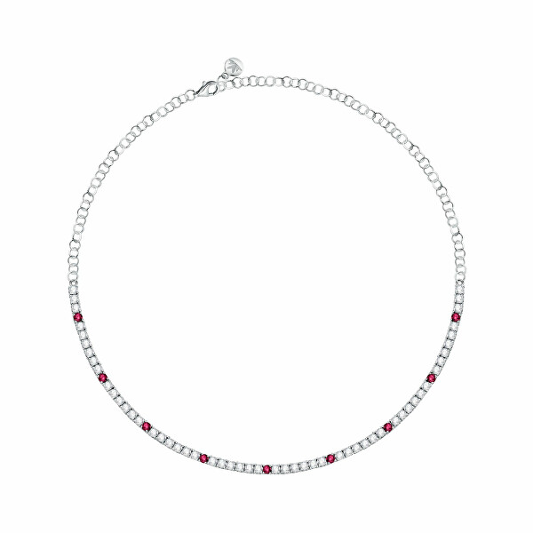 Collana tennis in argento con zirconi Tesori SAIW242