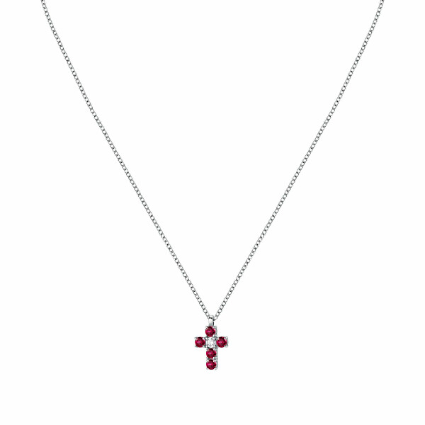 Collana di stile in argento con croce Tesori SAIW215