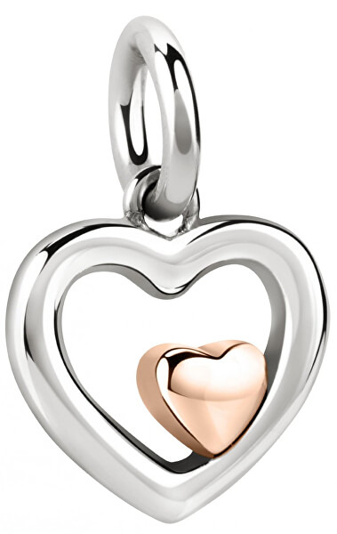 Romantikus bicolor medál szívekkel Drops SCZ1090