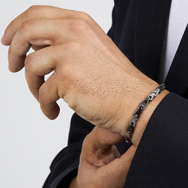 Designový pánský náramek z oceli Iconic JM425AVD100
