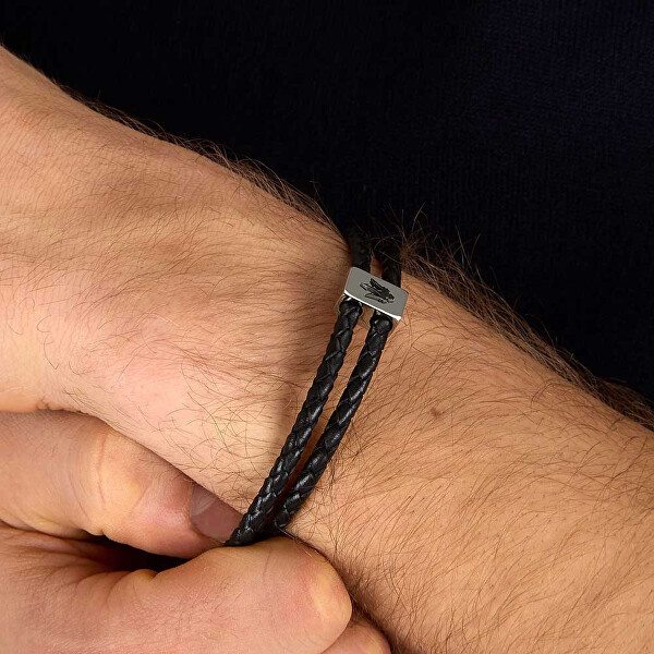 Dvojitý kožený náramek Leather JM226AVE44