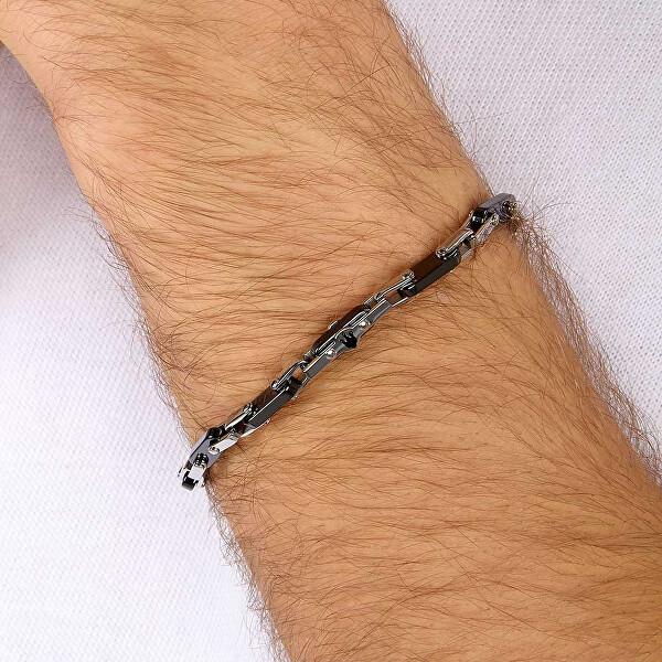 Fashion ocelový náramek pro muže Ceramic JM226ATZ75