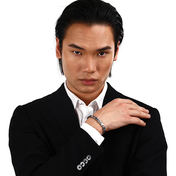 Ocelový pánský náramek Ceramic JM224ATZ39