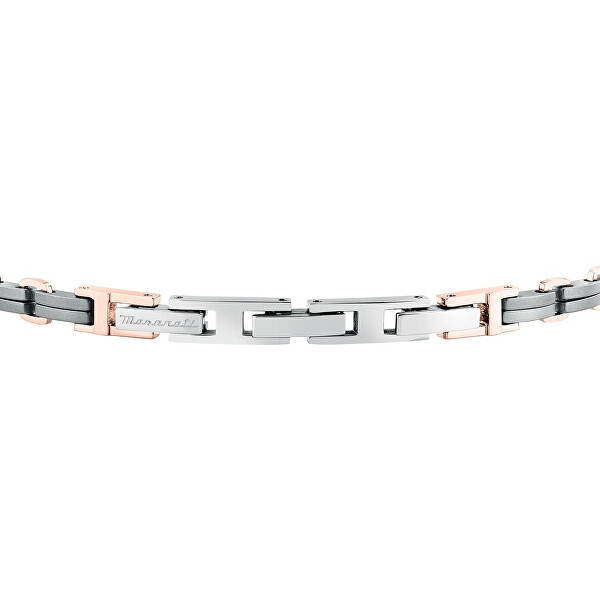 Pánský bicolor náramek z titanu a oceli Titanium JM426AXF05