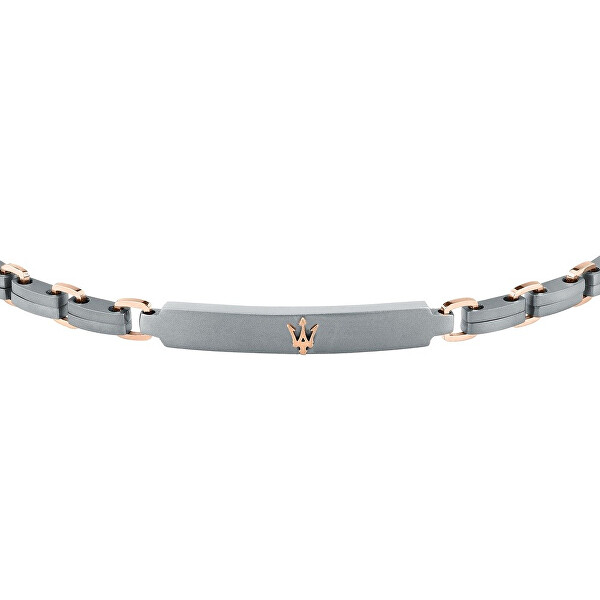 Pánský bicolor náramek z titanu a oceli Titanium JM426AXF05