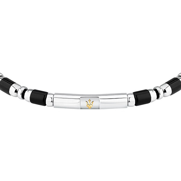 Moderní pánský náramek s achátem Iconic JM334AVD46