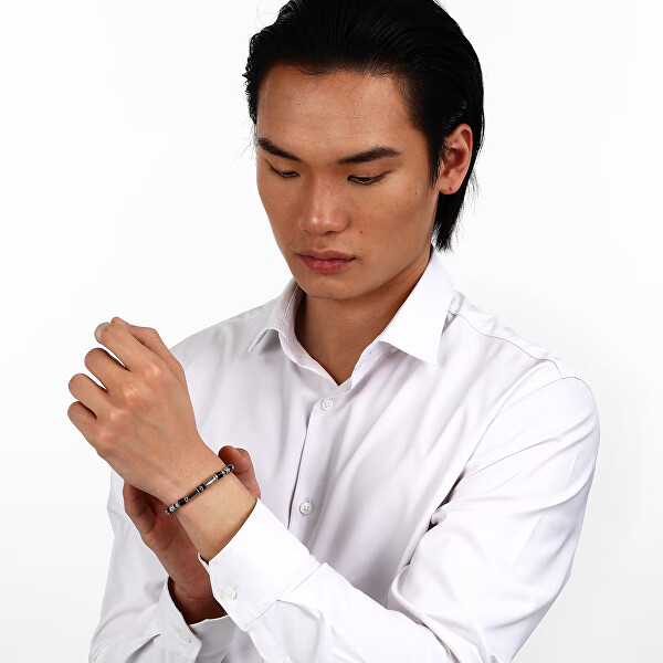 Moderní pánský náramek s achátem Iconic JM334AVD46