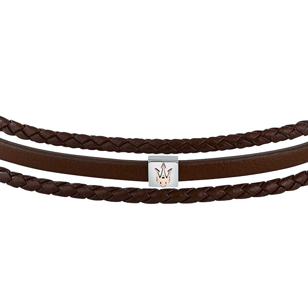 Trojitý kožený náramek Leather JM525AVE33
