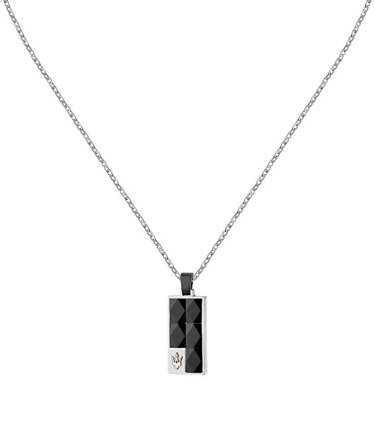 Fashion pánský ocelový náhrdelník Ceramic JM423ATZ27