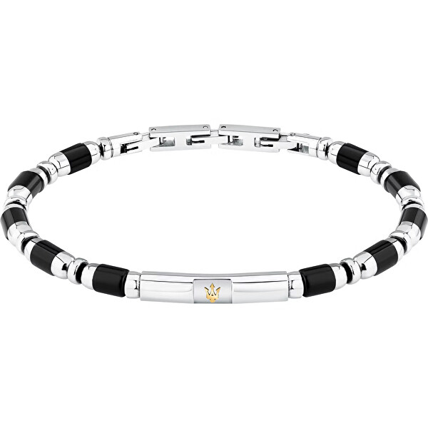 Moderní pánský náramek s achátem Iconic JM334AVD46