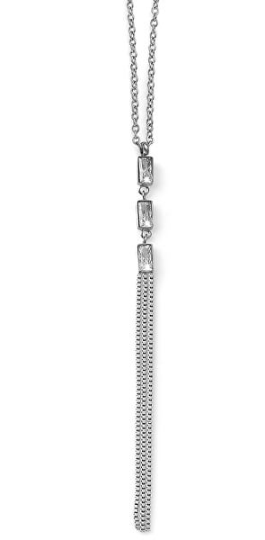 Design Halskette mit klaren Zirkonen Swarovski Spectrum 12156