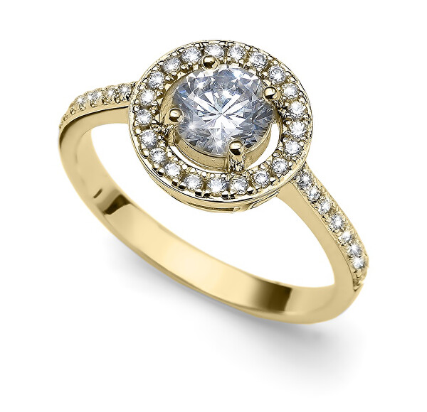 Elegante anello placcato in oro Sunshine 63268G