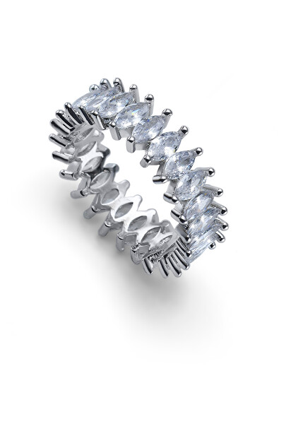 Anello scintillante in argento con zirconi cubici Hermione 41172
