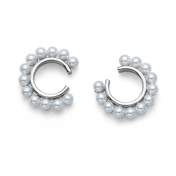 Splendidi orecchini in argento con perle sintetiche River 23008