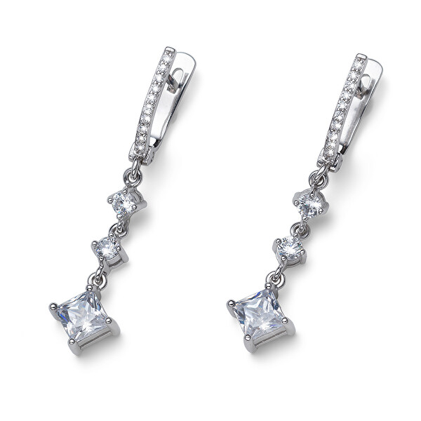 Gyönyörű ezüst fülbevaló cirkónium kövekkel  Achive 62141