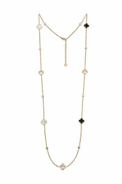 Luxusní dlouhý náhrdelník s kubickými zirkony Delight Freedom 12377G