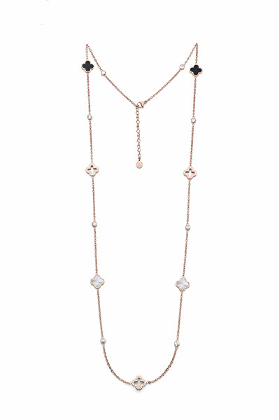 Luxusní dlouhý náhrdelník s kubickými zirkony Delight Freedom 12377RG