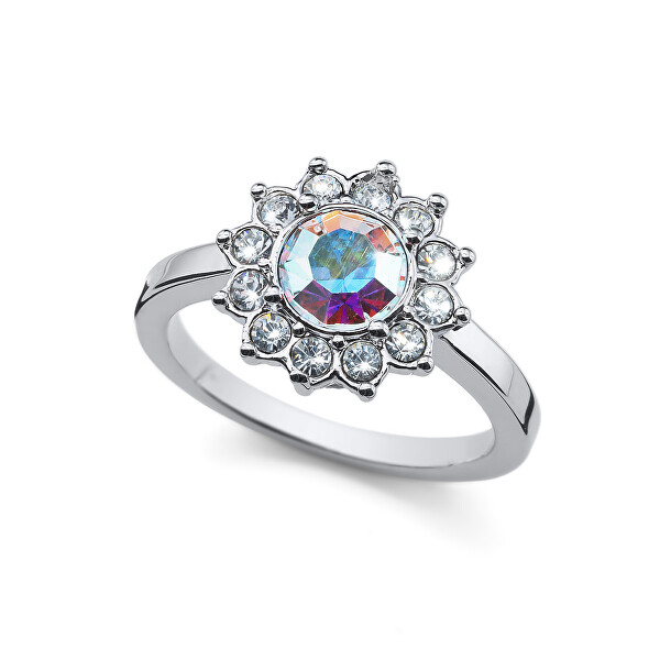 Luxusný prsteň so zirkónmi Romantic 41166 AB