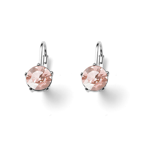 Időtlen fülbevaló rózsaszín kristályokkal Jump 23027 319