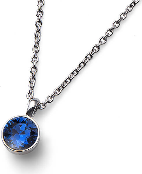 Schillernde Halskette mit blauem Kristall Ocean Uno 11740 207