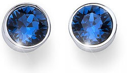 SLEVA - Náušnice pecky s modrými krystaly Ocean Uno 22623 207