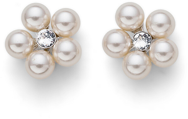 Cercei strălucitori cu perle Flower Pearl 22774