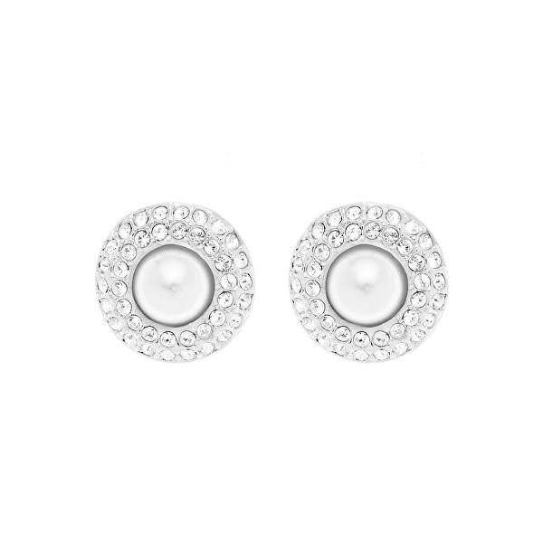 Okouzlující náušnice s perlou Velena Lumiere 23240