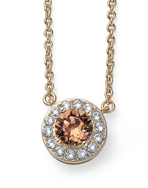 Pozlacený náhrdelník s krystalem Loco 12087G 221