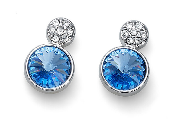 Splendidi orecchini con cristalli azzurri Wake 23024 211