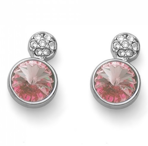 Splendidi orecchini con cristalli rosa Wake 23024 319