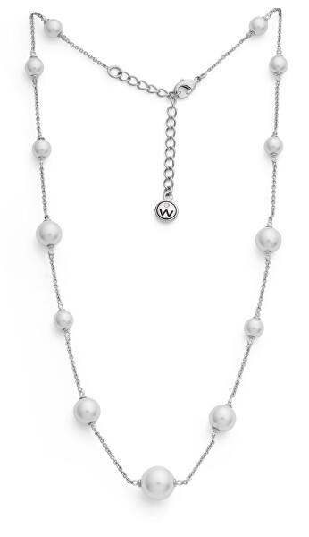 Pôvabný náhrdelník s perlami Oceanides Silky Pearls 12308