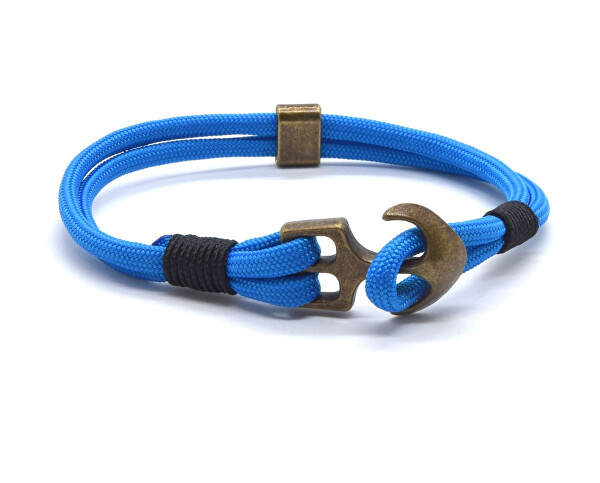 Blaues Paracord-Armband mit Anker Anchor