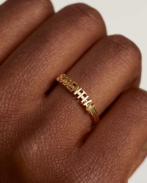 Elegáns aranyozott gyűrű  ESSENTIAL Gold AN01-608