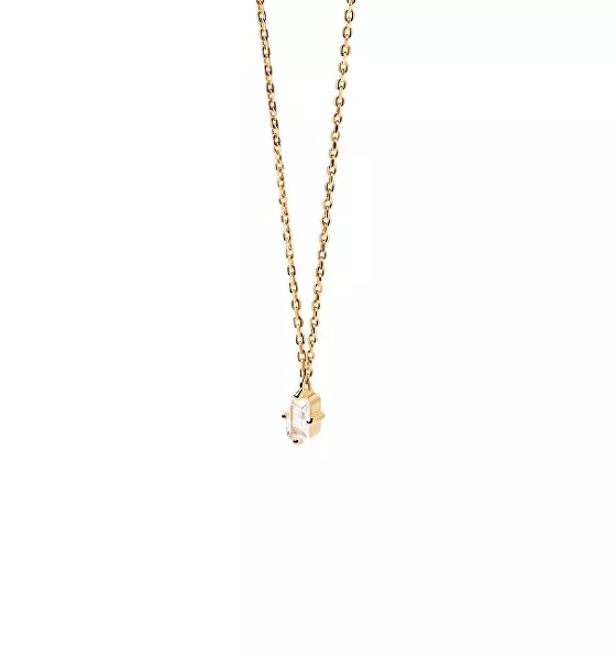 Jemný pozlacený náhrdelník MIA CO01-476-U (řetízek, přívěsek)