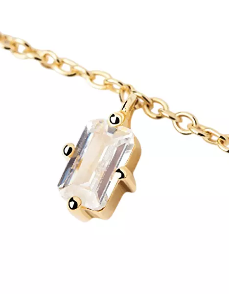 Jemný pozlacený náhrdelník MIA CO01-476-U (řetízek, přívěsek)