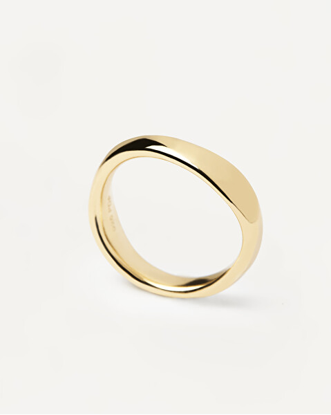 Gyengéd aranyozott ezüst gyűrű PIROUETTE gold ring AN01-462