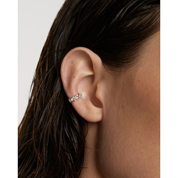 Wunderschöne einfädige Ohrringe mit Zirkonen Bubble Essentials PG02-017-U