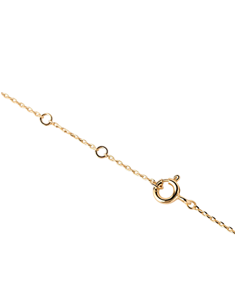 Krásný pozlacený náhrdelník Blue Lily CO01-842-U