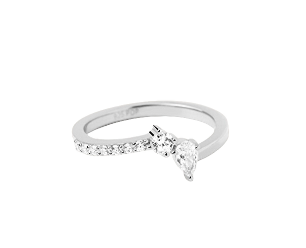 Krásný stříbrný prsten se zirkony Ava Essentials AN02-863